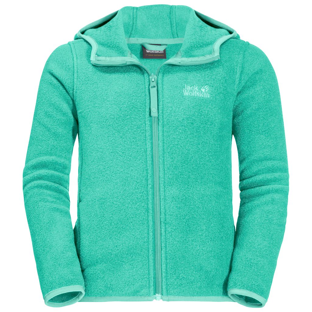 Jack Wolfskin BAKSMALLA HOODED fleece ζακετεσ παιδικά πρασινο | GR8254791